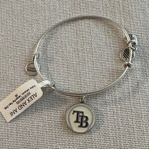 Alex and Ani Silver Tampa Bay Rays Bangle Bracelet